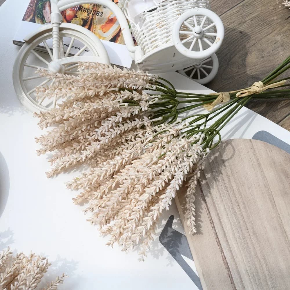44cm INS Wind Grain Ear with artificial flower grass decorations for home flower fake plant green wedding decoration flower bouquet