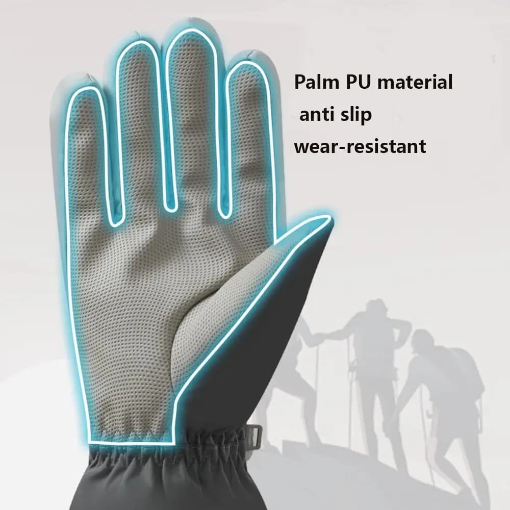Guanti da sci da neve TouchScreen Guanti da ciclismo caldi antivento impermeabili Guanti da snowboard antiscivolo resistenti al freddo Moto