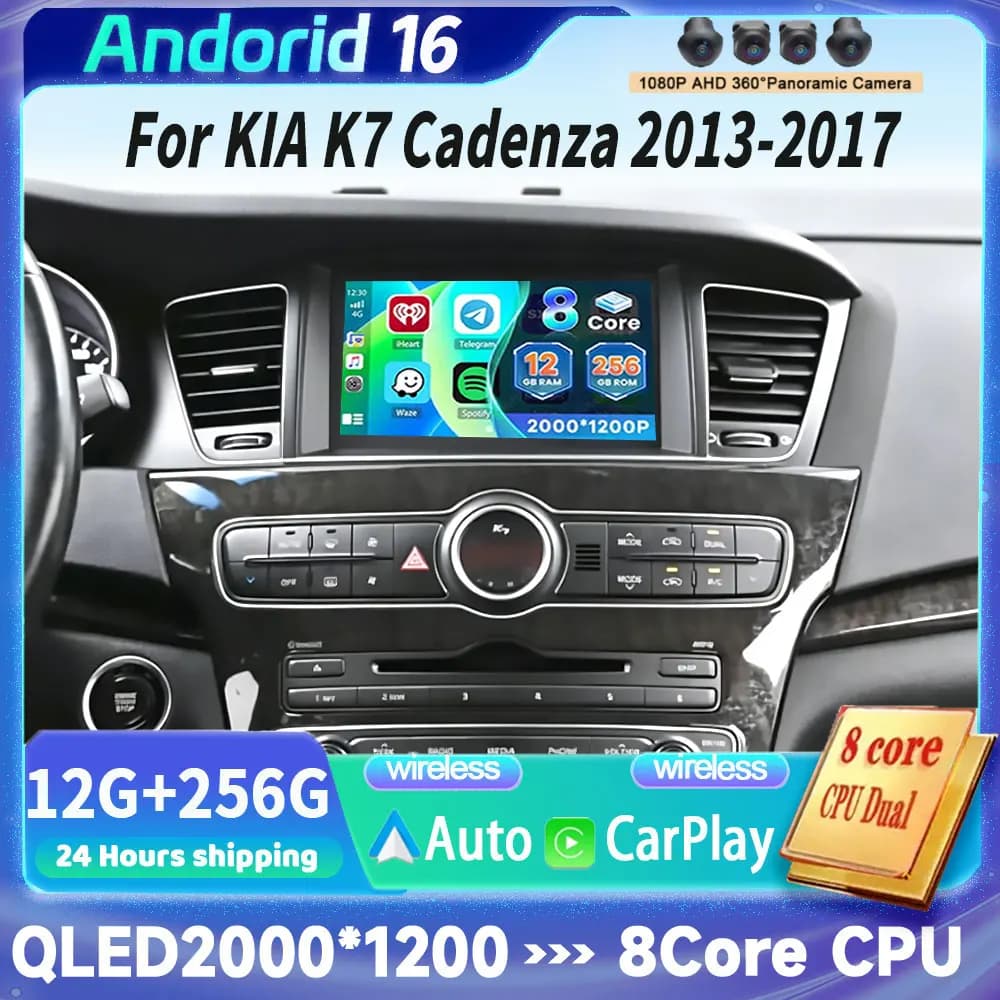 Car Radio For KIA Cadenza K7 2013-2017 Android all-in-one Multimedia Video Navigation GPS Head Unit Stereo No 2din 2 din WiFi BT