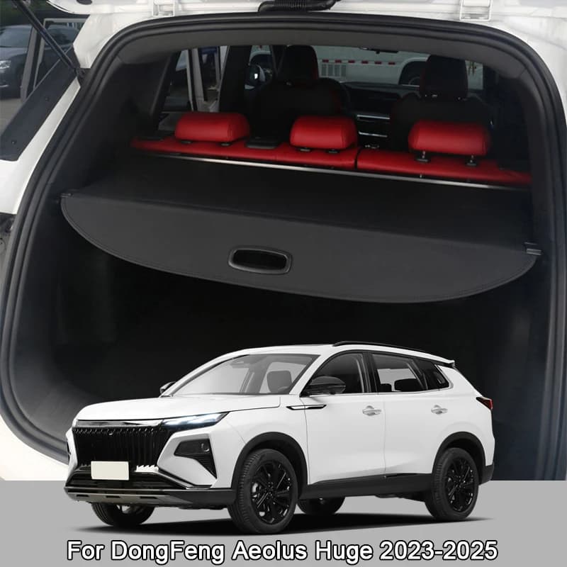 Per DongFeng Aeolus Enorme 2023-2025 Auto Retrattile Baule Posteriore Tenda Copertura Organizzatore Privacy Sicurezza Schermo Scudo Ombra Cargo