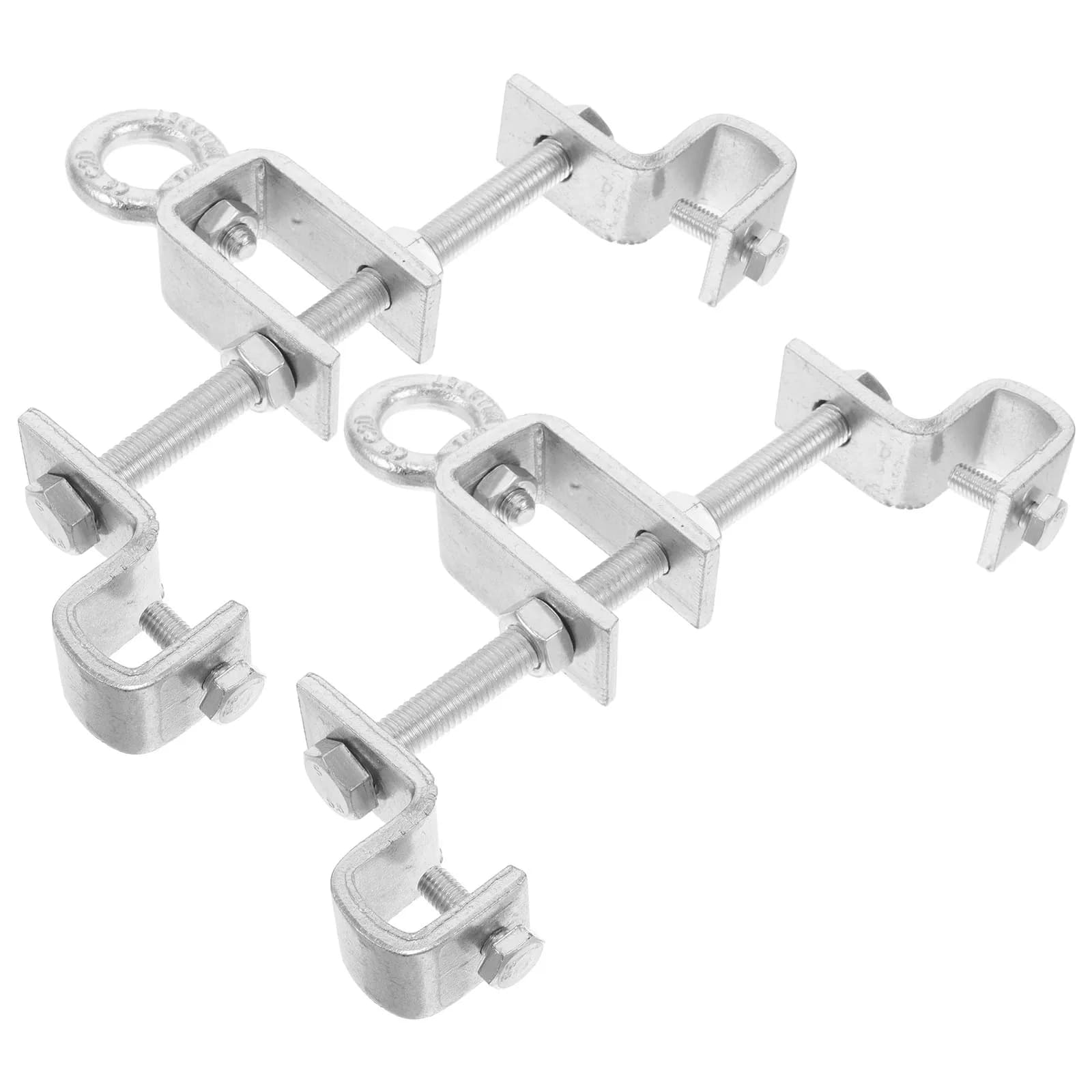 2 Pieces Adjustable Support for Boxing Bags at I-Beam, Universal Swivels, Steel, for Boxing and Amaca Suspension