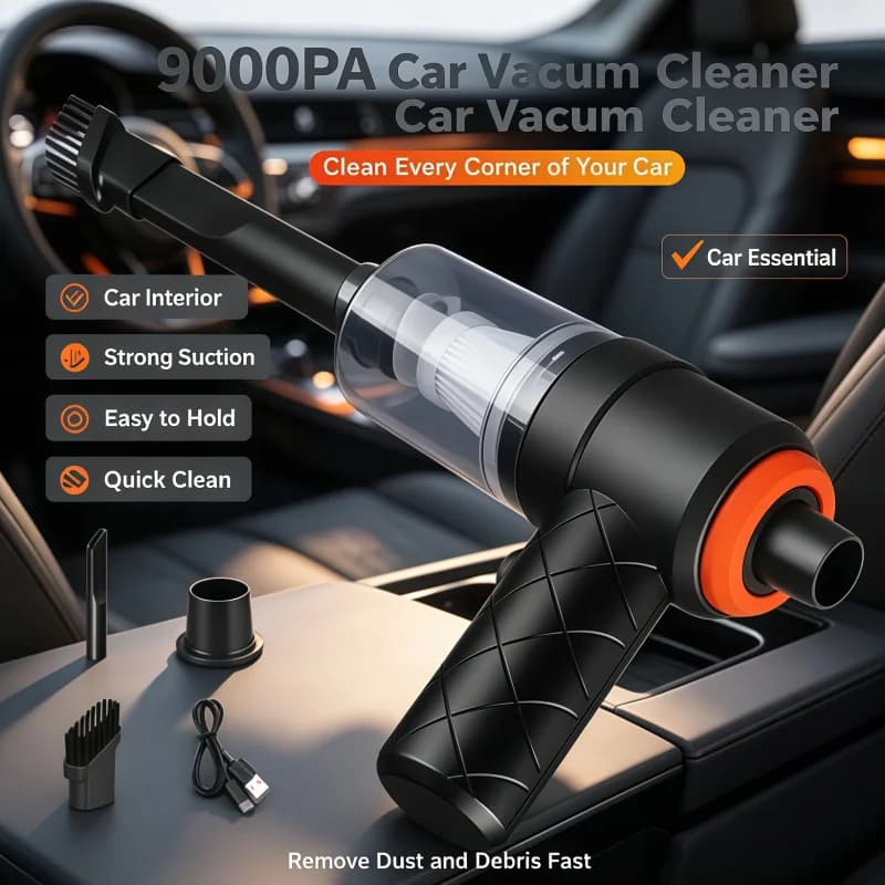 2026Hot Car Wireless Vacuum Cleaner Portable Strong Suction Home Cleaning Equipment Handheld Dust Collector Mini Car Dust Blower