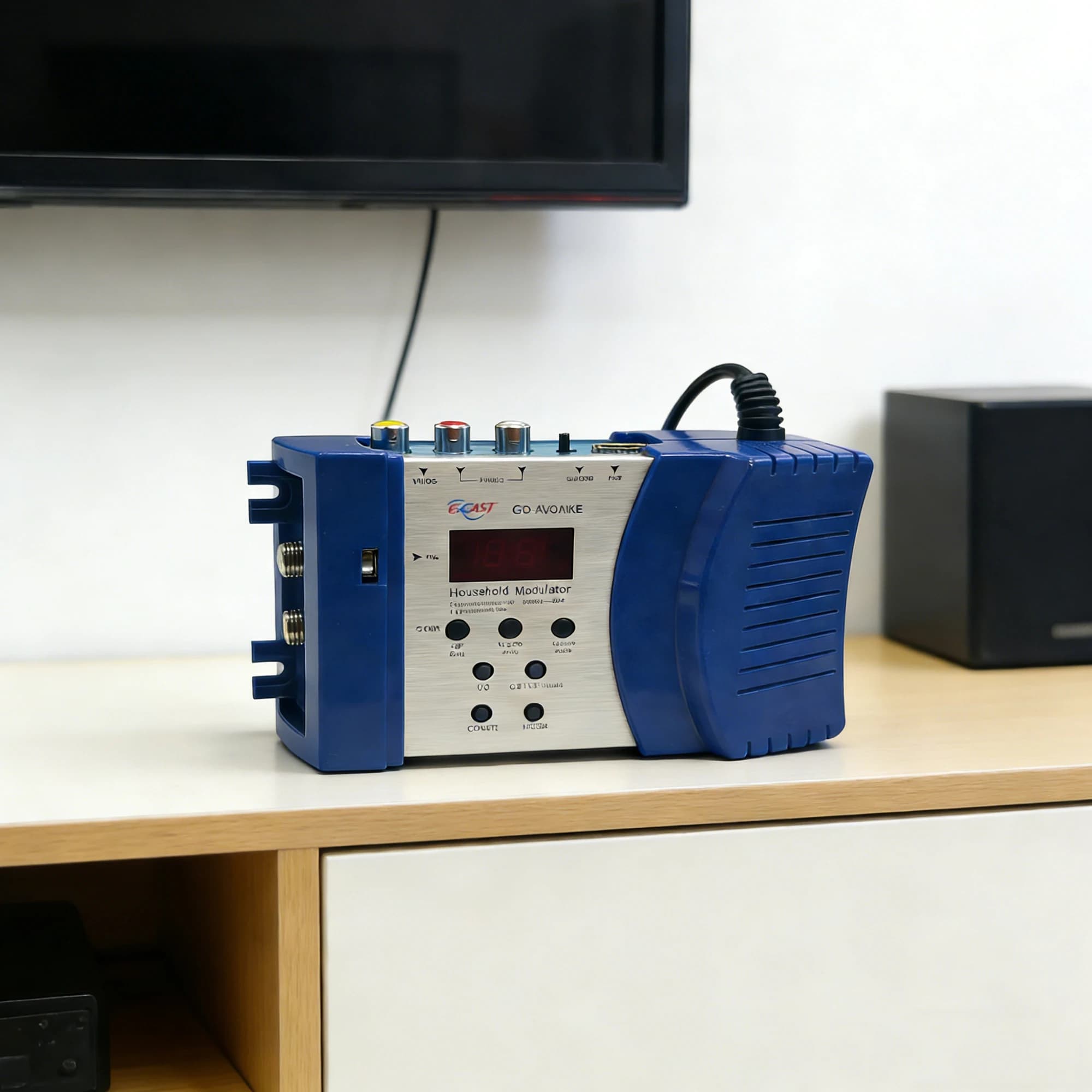 Modulatore AV HD a 1 Canale da HDMI a RF CVBS, da AV a RF PAL NTSC, Frequenza Regolabile per TV, CATV, Hotel, Cavo