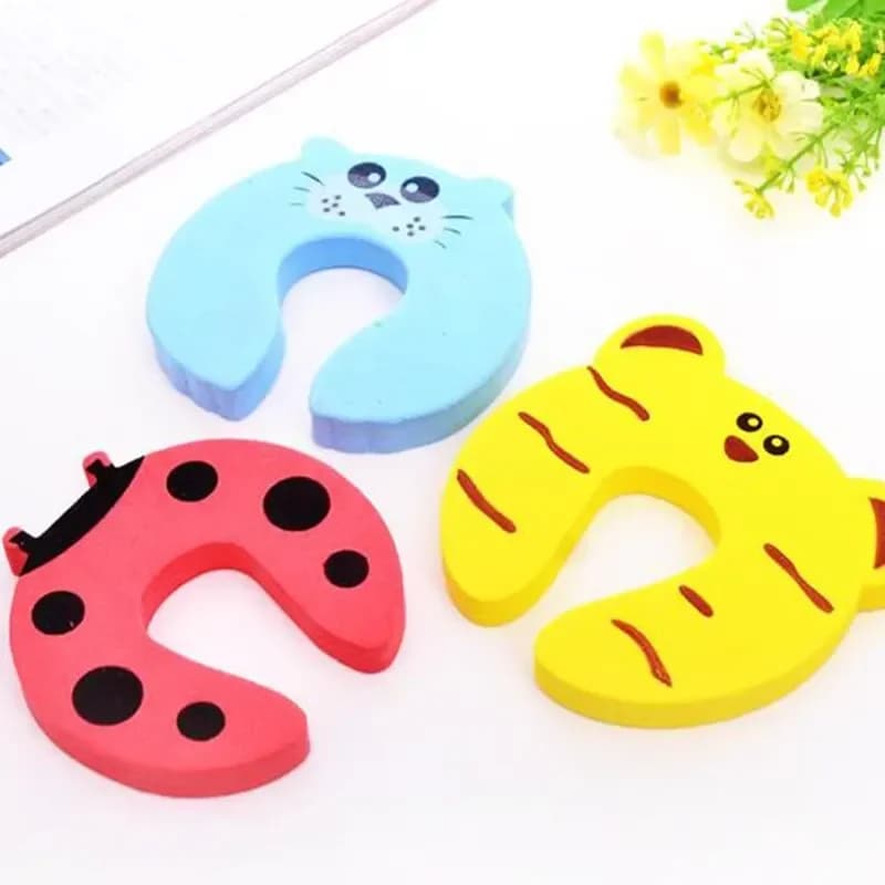 1/2/5/7 safety parts for children model cartoon protection lock protection for fingers door stop hand safety baby