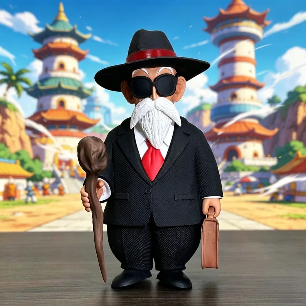 Figura Anime Dragon Ball Z da 16,5 cm/6,5 pollici, Personaggio Maestro Roshi, Action Figure in PVC, Modellino da Collezione, Giocattoli per Bambini, Regalo