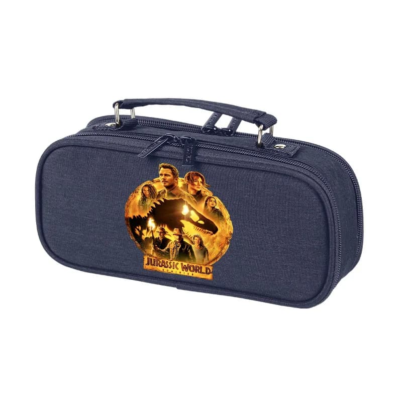 Astuccio per bambini NUOVO Jurassic World Dominion 3 Stampa Astuccio per matite per studenti multistrato Regalo Borsa per penne per cancelleria per alunni