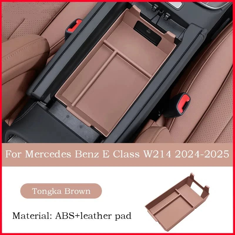 For Mercedes Benz E Class W214 E200 E260 E300 E300L 2024 2025 Car Central Control Armrest Box Storage Box Car Interior For Benz