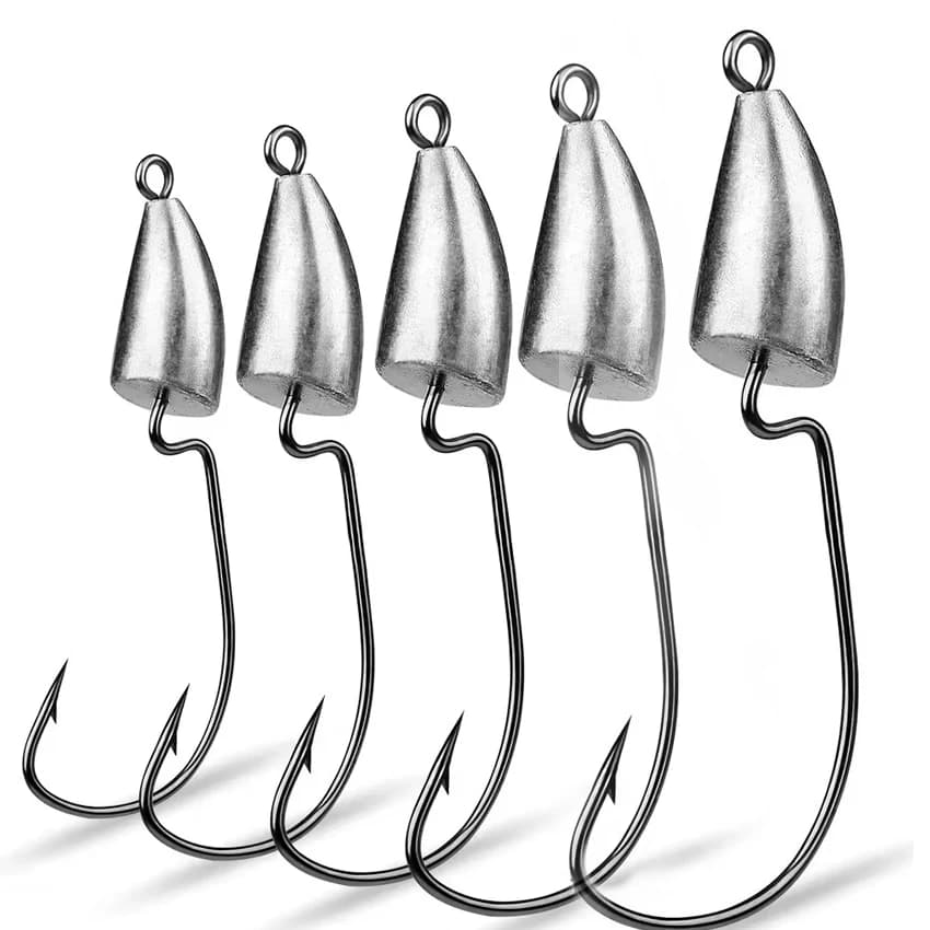 5pcs Crank Jig Head Hooks 5g 7g 10g Fishing Hook Jigging Lure Hard Bait Soft Worm Fishhook Jig Hook Fishhook For Fishing
