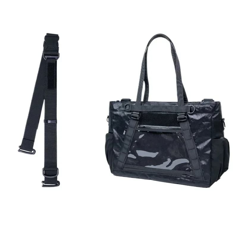 BOLTBOAT Tecno Dual-Face Tactical Tote - 18L EDC & Laptop Bag w/ MOLLE & Luggage Sleeve (Fits 16" Laptop)