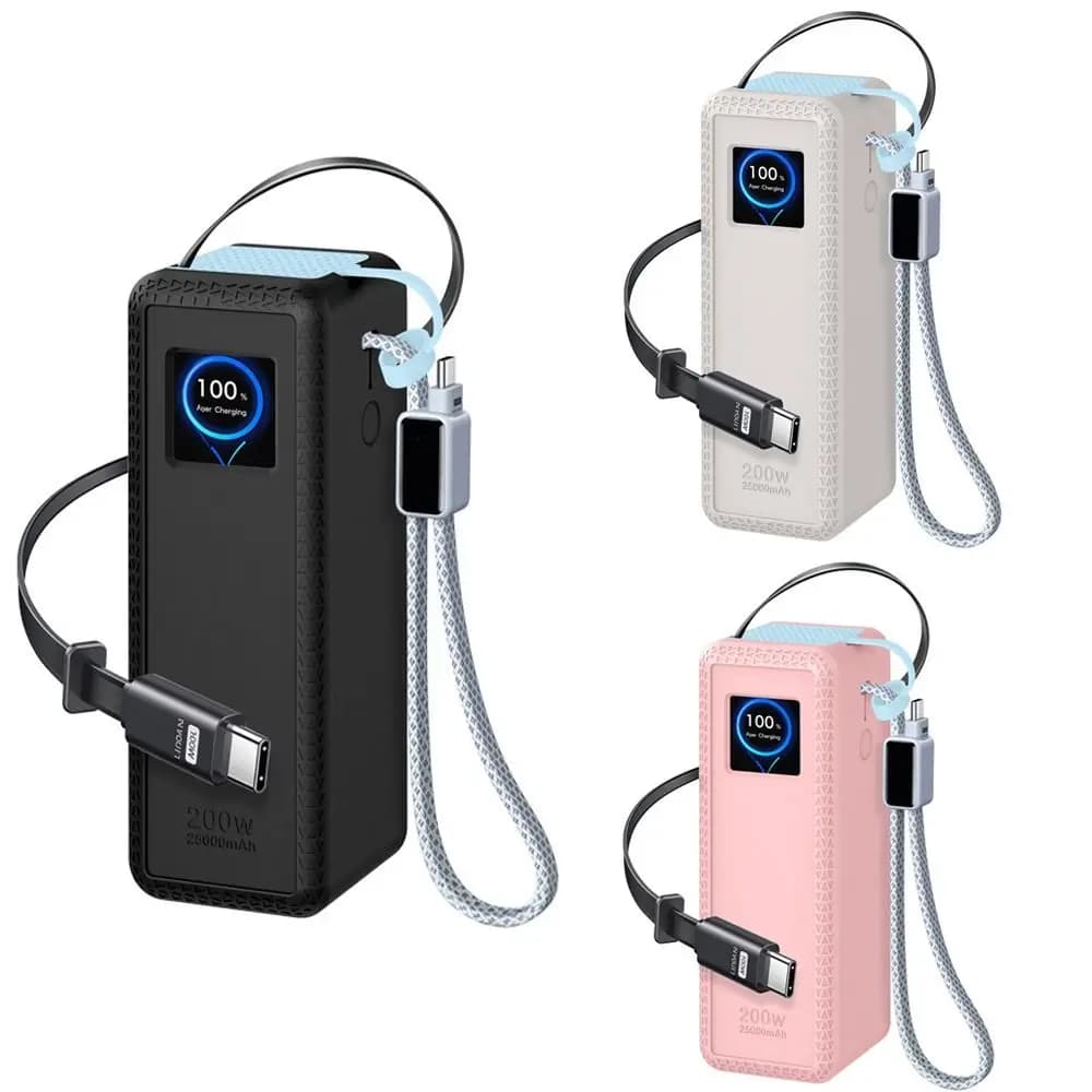 Shockproof Silicone Case Dustproof Soft Protective Case Portable Carrying Case for UGREEN 200W 25000mAh Power Bank-PB728 Travel
