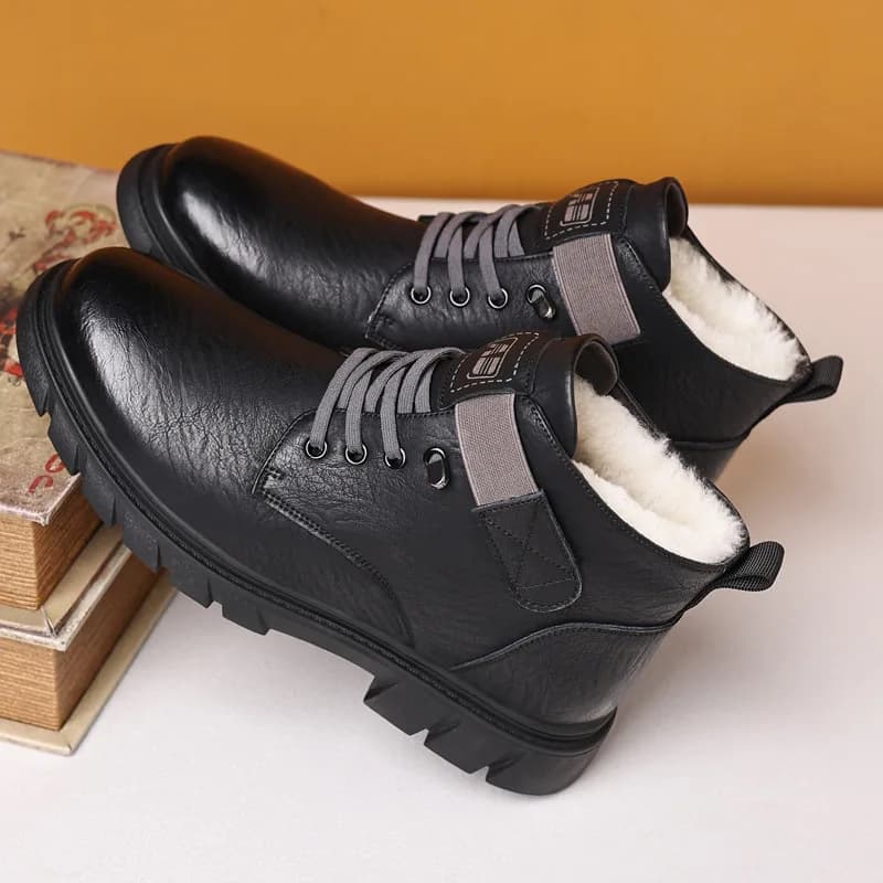 Snow Trail Slip on Winter Boots Effortless Slip-On Design, Comfort Chafe-Free Fit Light Waterproof Warm for Cold Hiking Trips