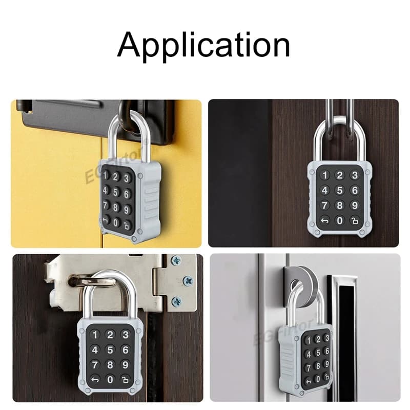 Lucchetto Elettronico Intelligente Tuya con Controllo Remoto Bluetooth tramite APP, Serratura a Codice per Porte, Sicurezza per Borse, Cassetti e Armadietti