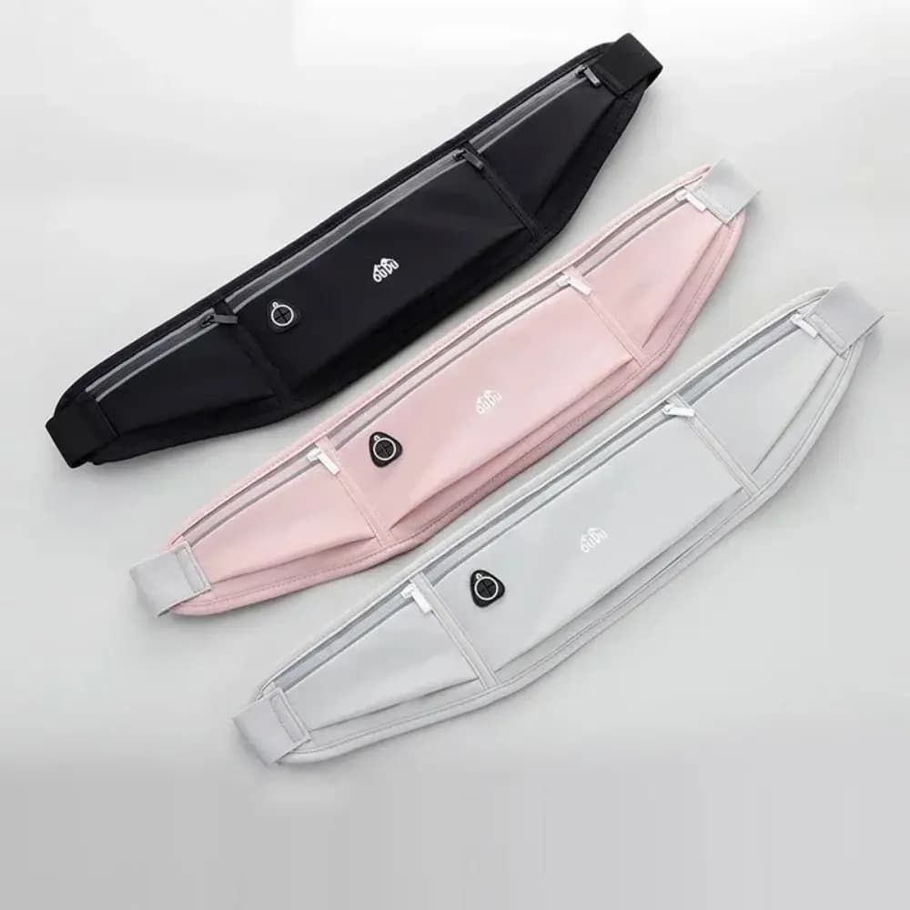 Lightweight Women's Rain Belt, Portable Waist with Reflective Strip and Pocket for Running Phone