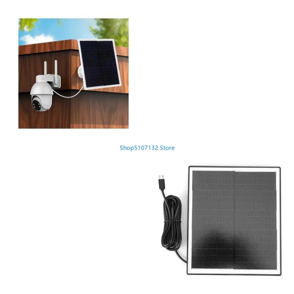 Energia rinnovabile 87HD 6W 5 V Caricatore solare con tipo C per le telecamere per le fotocamere del pannello solare resistente