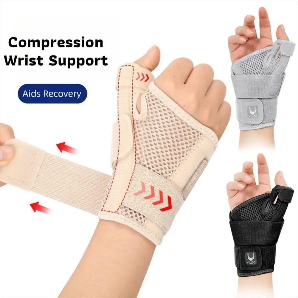 1 Pezzo Tutore da Polso Flessibile per Sindrome del Tunnel Carpale, Prevenzione Natiche, Fascia Elastica di Supporto per il Polso