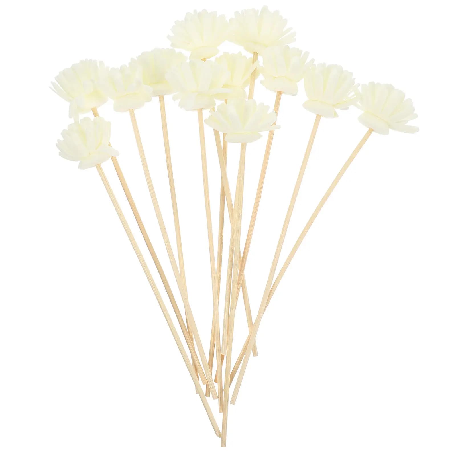36 Bastoncini Profumati a Forma di Fiore per Diffusori di Oli Essenziali, Bastoncini Assorbenti per Aromaterapia, Decorazione Chic per la Casa e l'Aria