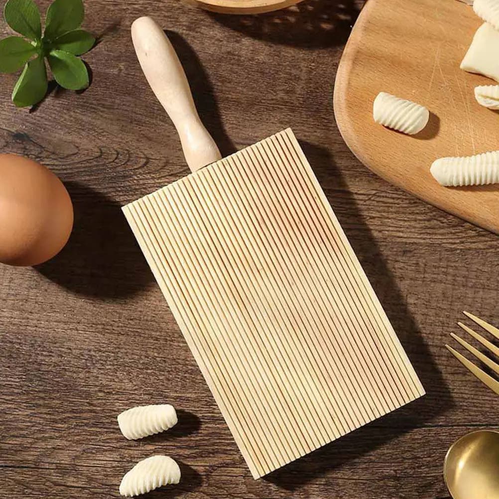 Set of 1 Wood Palette for Gnocchi, for Home-made pasta, Spaghetti and Gnocchi, Kitchen Utensile with Ergonomic Design