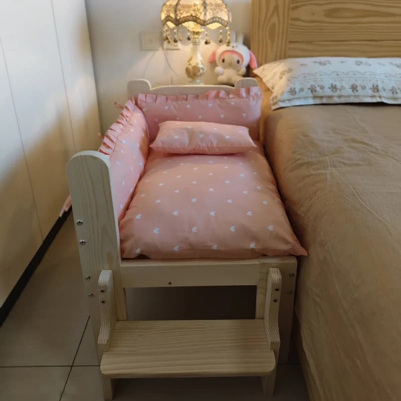 Letto per animali domestici in legno rialzato per cani e gatti Piattaforma per dormire ampia e traspirante Letto per cani rialzato per tutte le stagioni Casa per gatti di razza media piccola