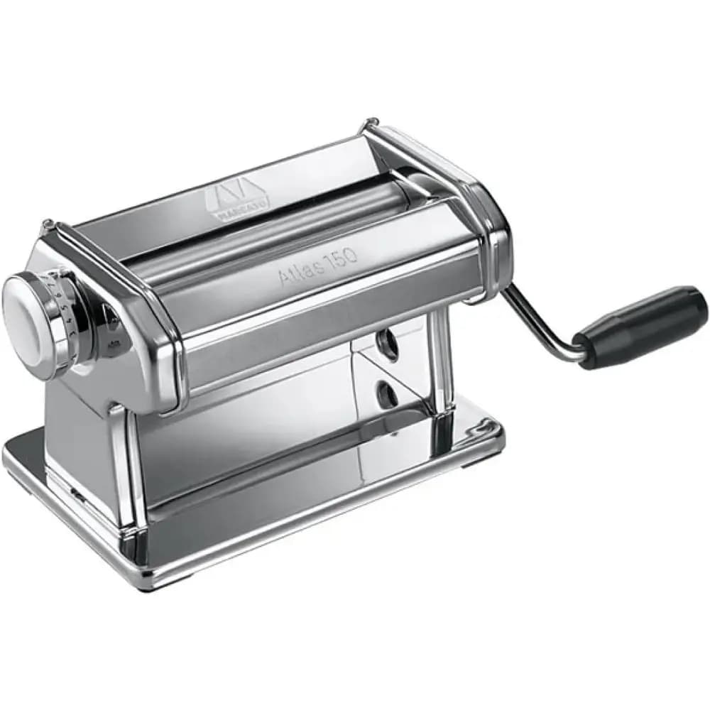 Macchina per Pasta Manuale Atlas 150mm, Acciaio Cromato di Alta Qualità