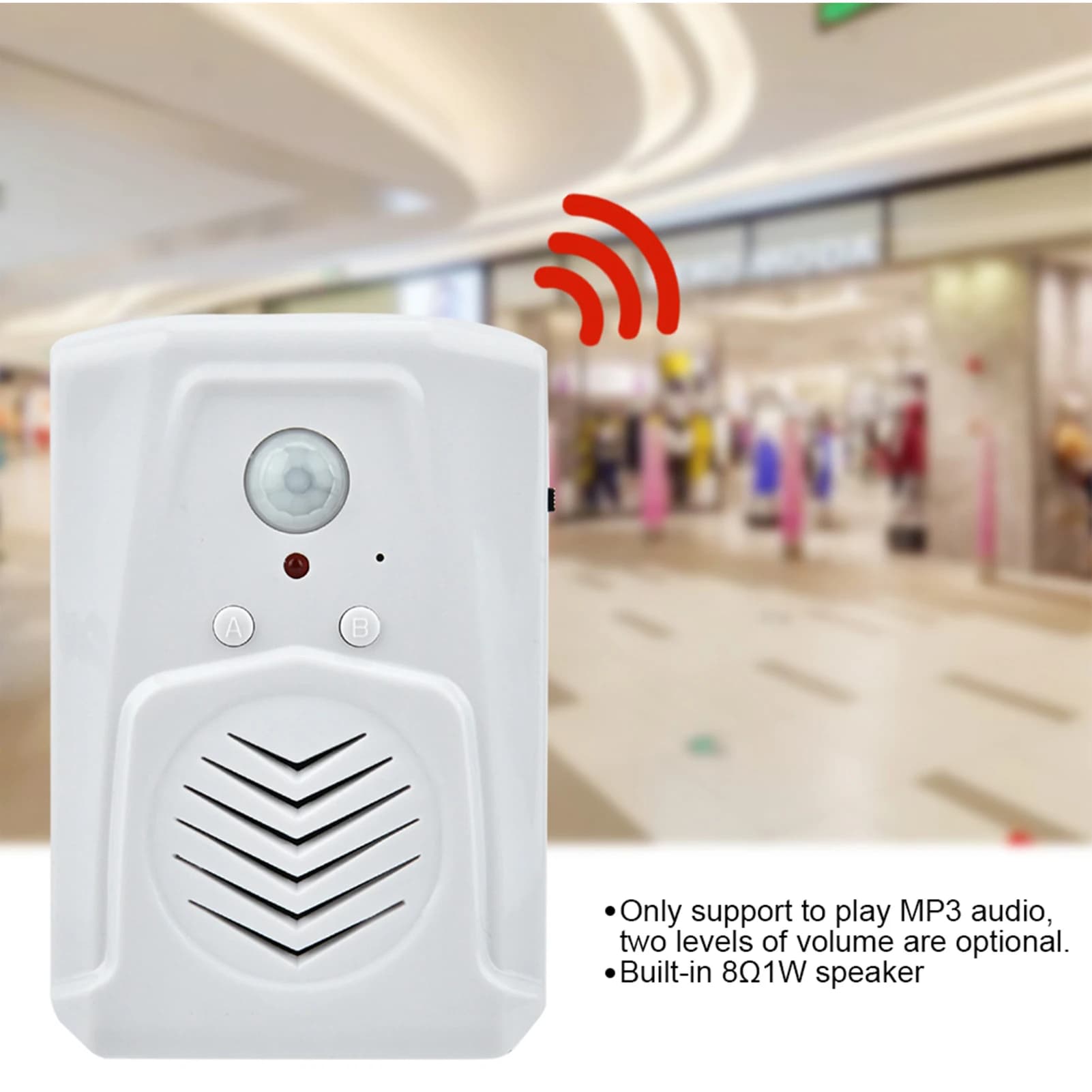IR Doorbell Infrared Doorbell MP3 Doorbell USB/Battery Powered Motion Sensor Alarm MP3 Audio Player Infrared Induction Doorbell