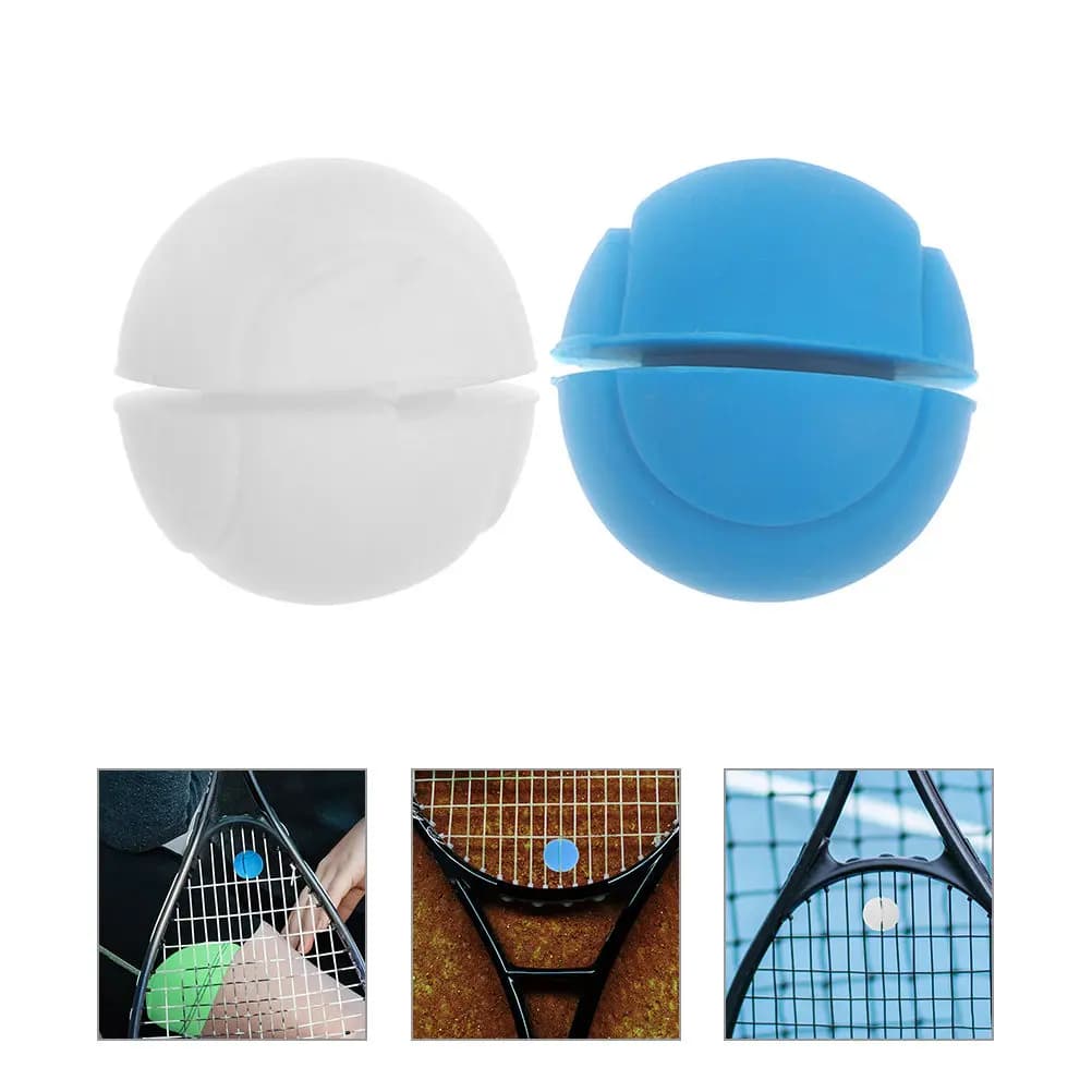 2 Pezzi Antivibranti per Racchetta da Tennis in Plastica, Ammortizzatori di Piccole Dimensioni Facili da Installare per un Comfort Stabile