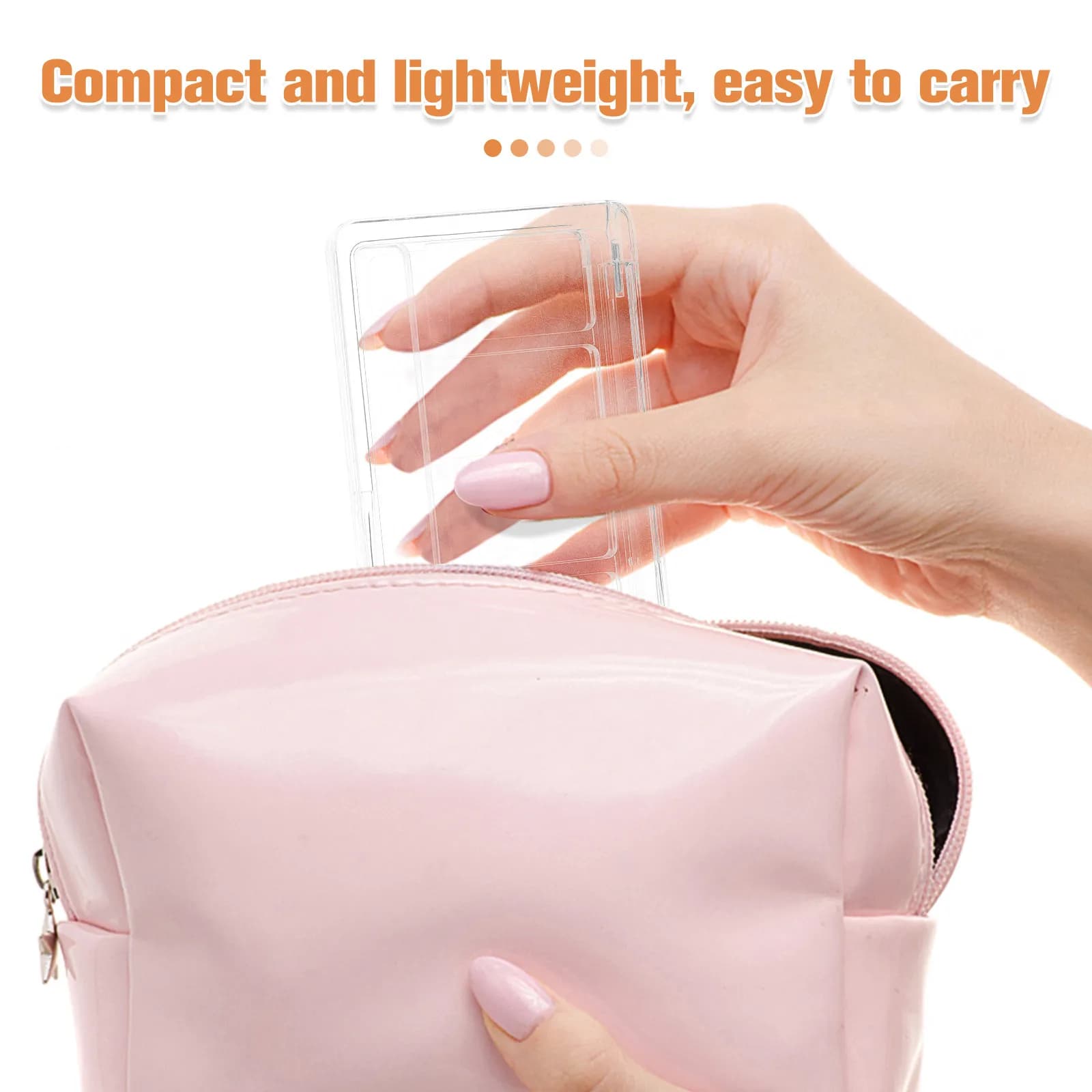 Set di 4 Palette Vuote per Trucco, Organizzatore in Plastica Trasparente a 6 Scomparti per Ombretti, Custodia Portatile da Viaggio per Pigmenti Viso