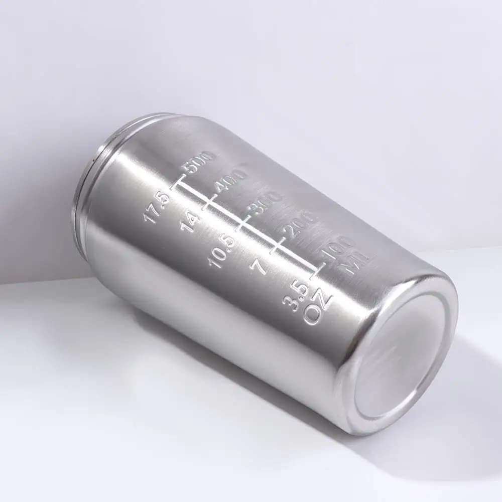 304 Stainless Steel Whey Shakes Cup 500ml/750ml with Scale Protein Powder Bottle Temperature High Resistant Large Capacity