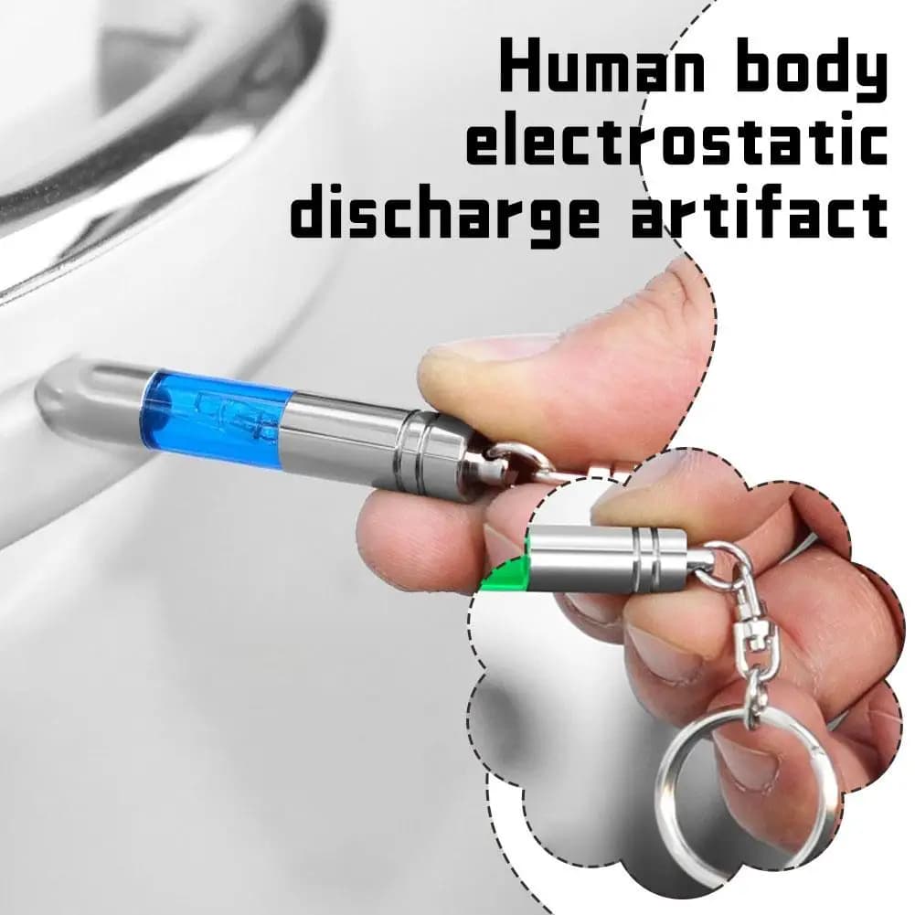 Anti-Static Rod Electrostatic Discharger Portable Anti-Static Keychain Static Electricity Remover For Human Body Car Supplies