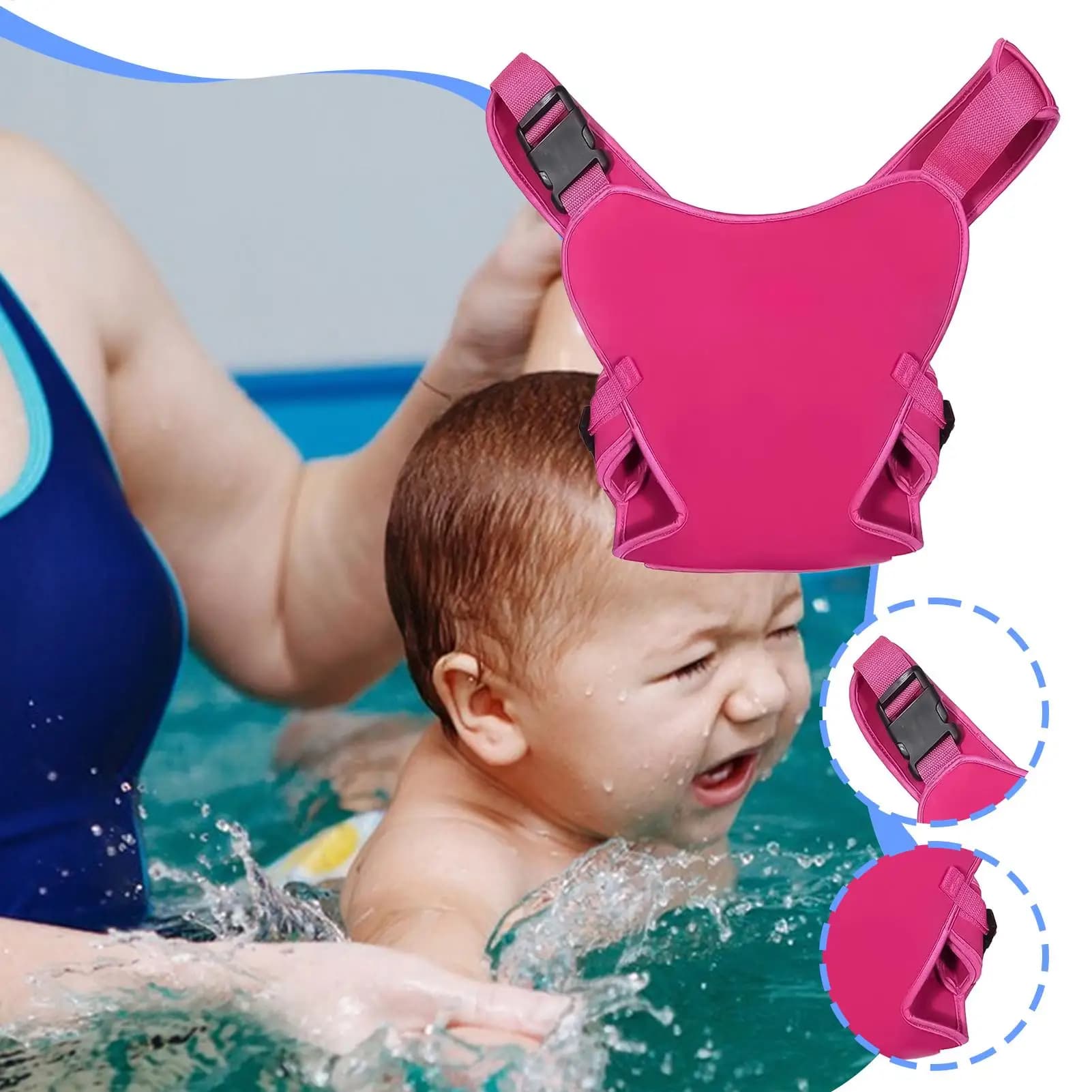 Marsupio con cinghie regolabili Porta petto salva-lavoro Imbracatura per bambini Attrezzatura da viaggio per viaggiare, immersioni, giochi in spiaggia