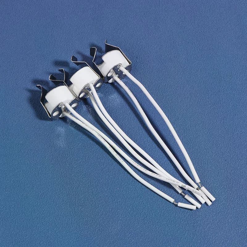 3PCS MR16 GU5.3 G5.3 Portalampada Base Lampadina con Filo di Ceramica Alogena Presa Ceramica Connettore 250V Ha Condotto La Luce Nuovo