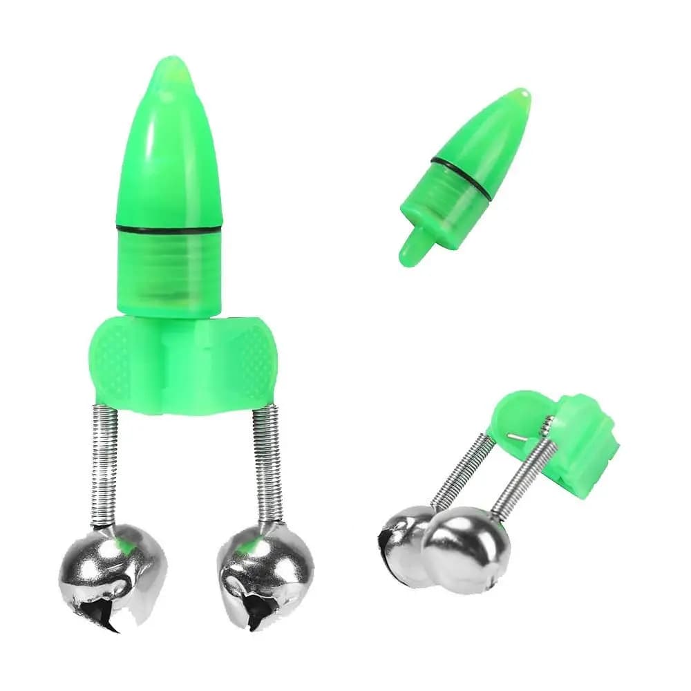 20Pcs Sensitive Fishing Bite Alarms Rod Bells Tip Clip Plastic Spring Clip Fish Bites Indicators Waterproof Metal Construction