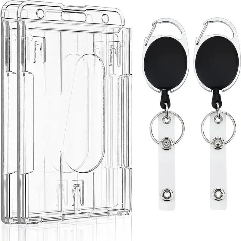 Transparent card slot badge holder with badge holder Card holder Organizer Card holder for employee pass