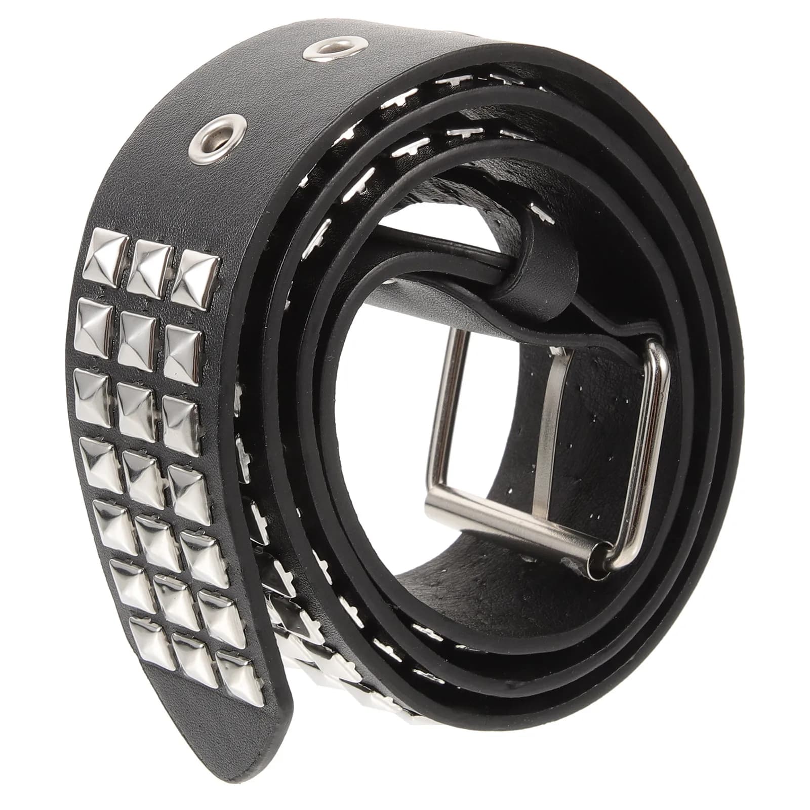 Rivet Punk Belt Male Female Adjustable Waist Belt Casual Fashion Street Dance Jeans Punk Style Buckle Leisure Waistband