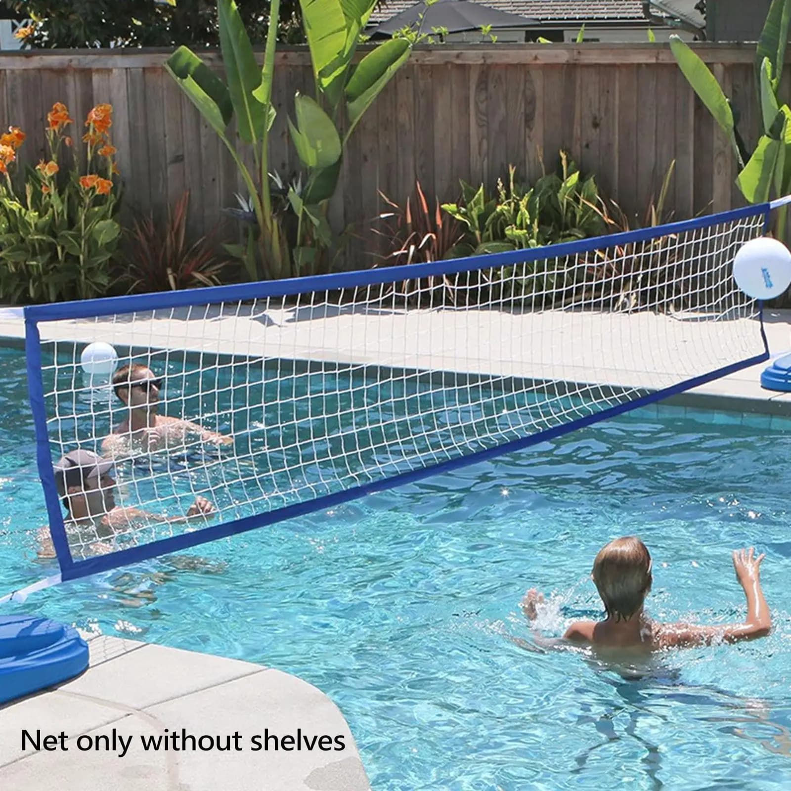 Volleyball Network Portable Supplies with Bag for Transport Foldable 15-foot x 3-foot Training Network for Outdoor Indoor Pool Beach Prato