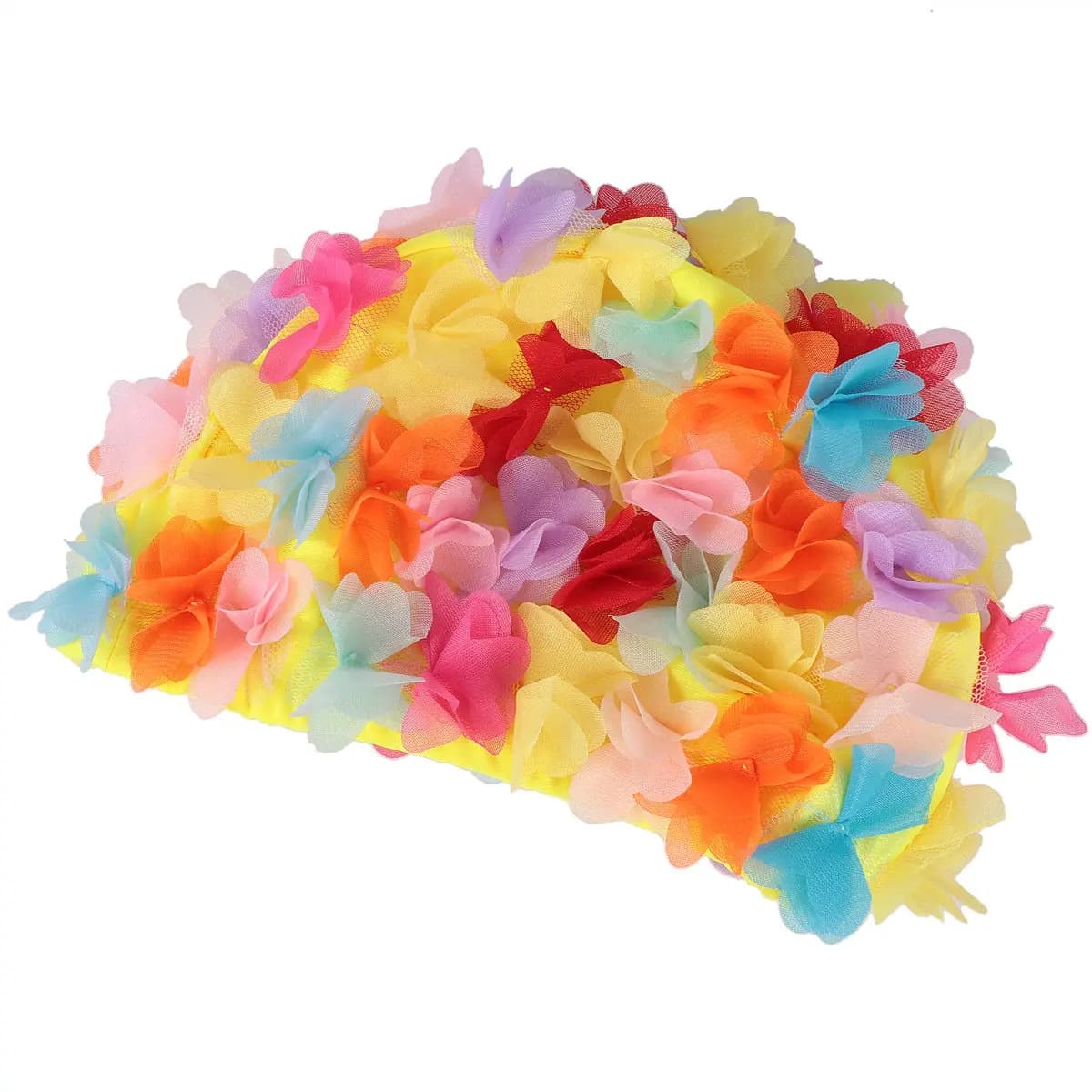 1Pcs Women Swim Cap Comfortable Flower Swimming Hat Ear Protector Lightweight Fashion Beach Pool Women Swim Cap