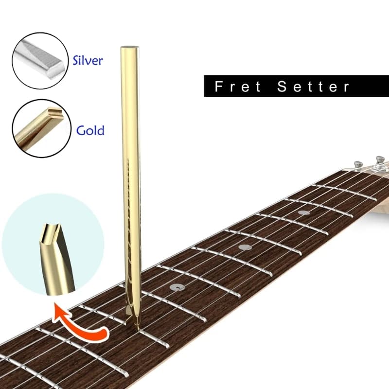 Guitar Fret Wire Twisted Loose Reset Punch Needle Replacement Hammer Press Installation Acoustic Guitar Repair Tool 24BD