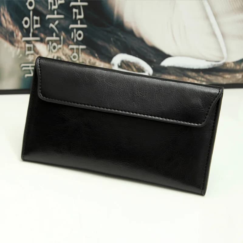 Portafogli e portamonete dal design di lusso Porta carte da donna Portafoglio da donna in vera pelle Portamonete con pochette lunga femminile-DIENQI