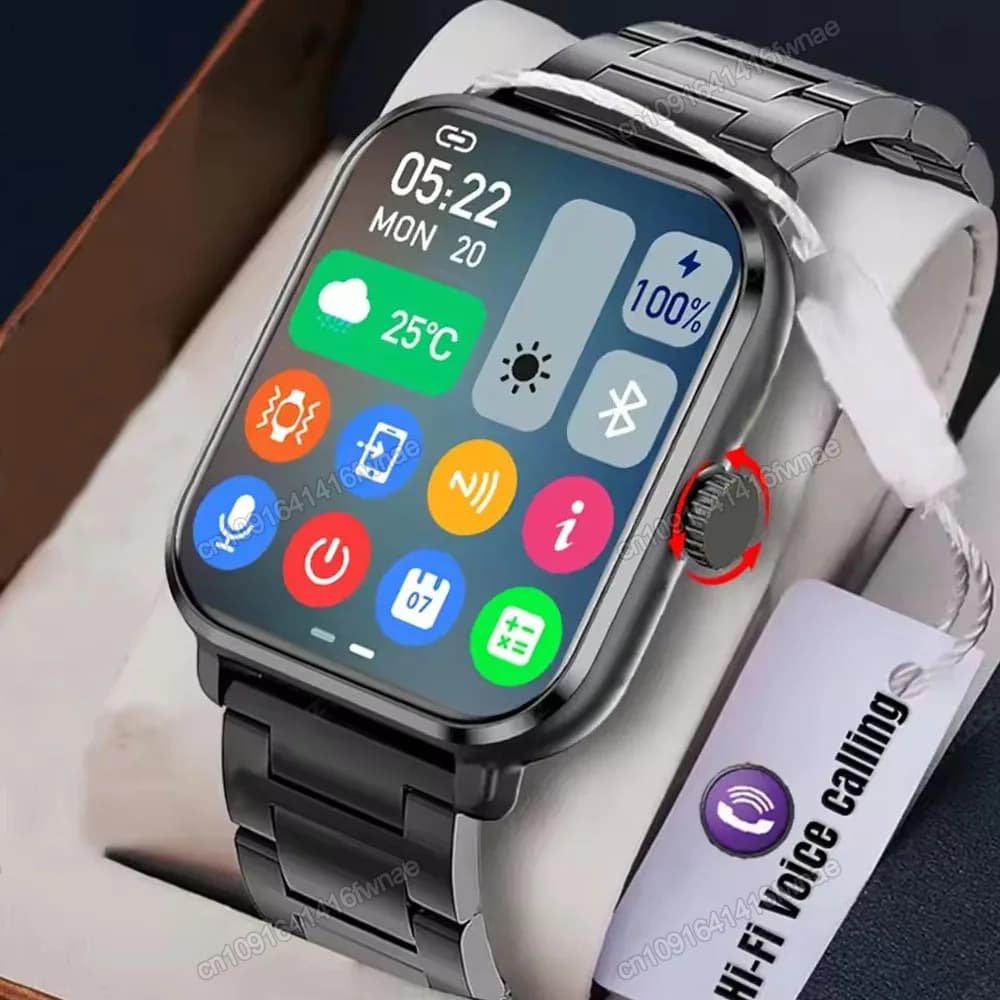 New Smart Watch 2.01'' HD Display Bluetooth Call Message Alert Sports Mode GPS Tracker Smartwatch Men Women For Android IOS Hw12