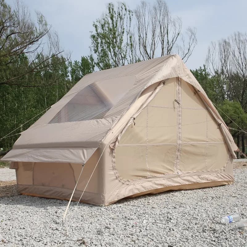 XMSJ Tenda Gonfiabile Elegante per Quattro Stagioni, Apertura Automatica Rapida, Impermeabile 3000mm, Design Smontabile per Campeggio Esterno 3-4 Persone