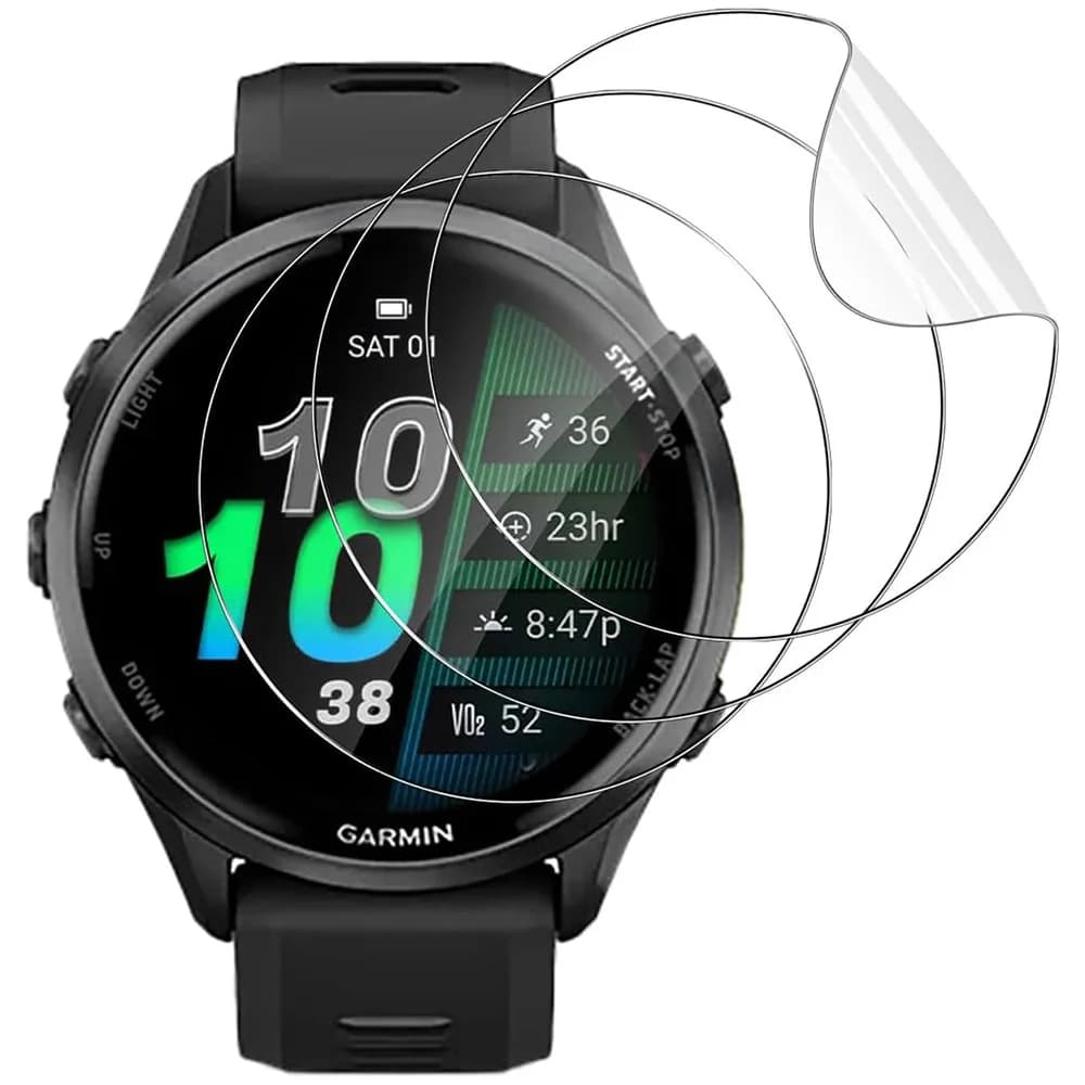3 Pz/pacco Idrogel Pellicola Protettiva Per Garmin Forerunner 970 965 570 265 265S Morbido Trasparente Pellicola Della Protezione Dello Schermo