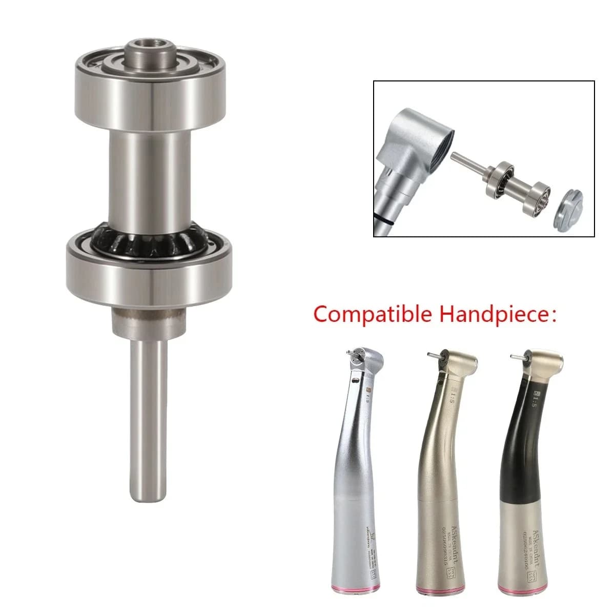 Dental 1:5 Cartridge Ball Bearing For NSK S-Max M95L，M95, Ti-Max X95, X95L Increasing Mini Head Contra Angle Handpiece