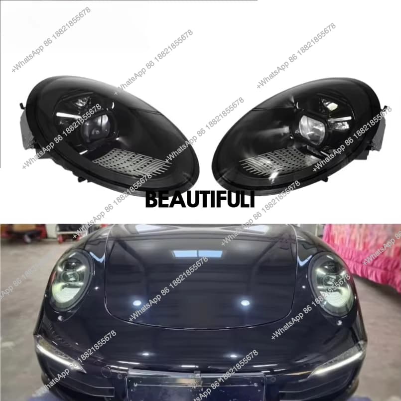 Nuovo 2012-2023 per Porsche 911 991 Fari a LED Aggiornamento a 2017-2023 Faro a matrice LED per 992 e 991.2 991.1