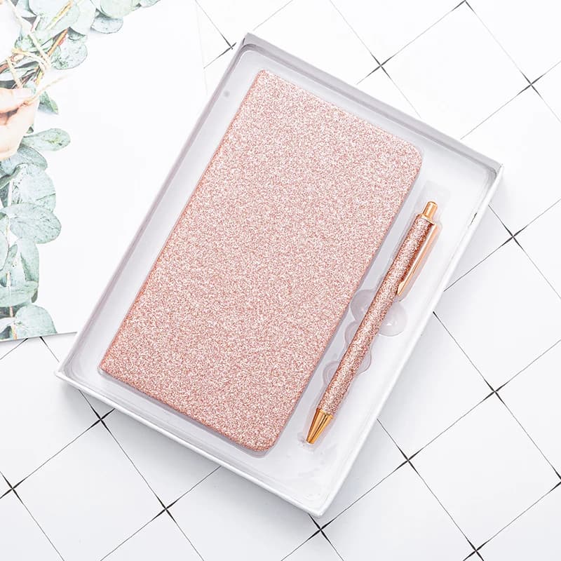 A6 Notebook With Pen, Pu Leather Diary Book For Writers, Journalers, Business Meetings, School Stationery