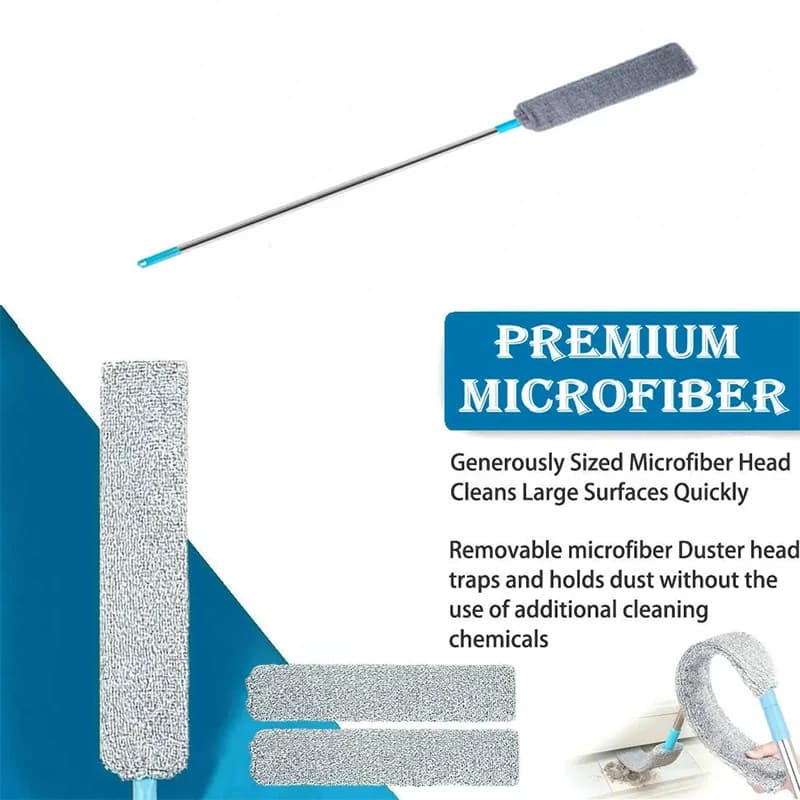 Manico lungo Staccabile Polvere MopFloor Soffitto Letto Fondo GapCleaner Mobili Divano Microfibra flessibileStrumento di pulizia completo