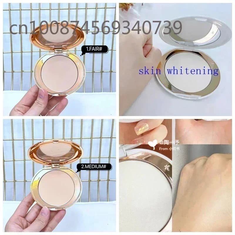 Nuova Polvere Trucco 2026 Idratante e Controllo Olio, Polvere Contouring Illuminante Correttore Leggero Traspirante Impermeabile