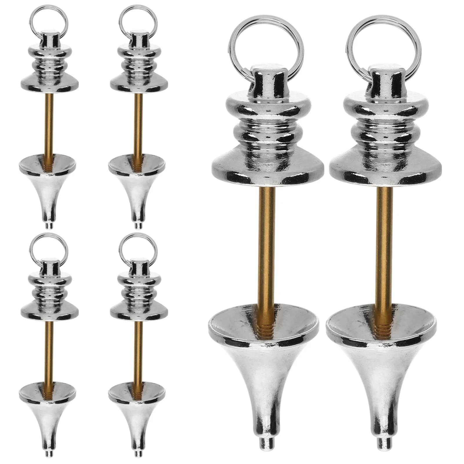 Set di 6 Collane con Pendolo in Rame, Eleganti Gioielli Luminosi per Divinazione, Scrynging, Wicca, Feng Shui, Guarigione e Pendenti Spirituali