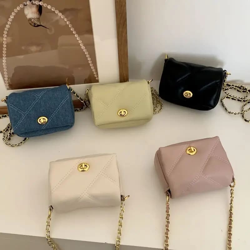 Borse a tracolla con catena a tracolla quadrata piccola da donna di moda di design di lusso