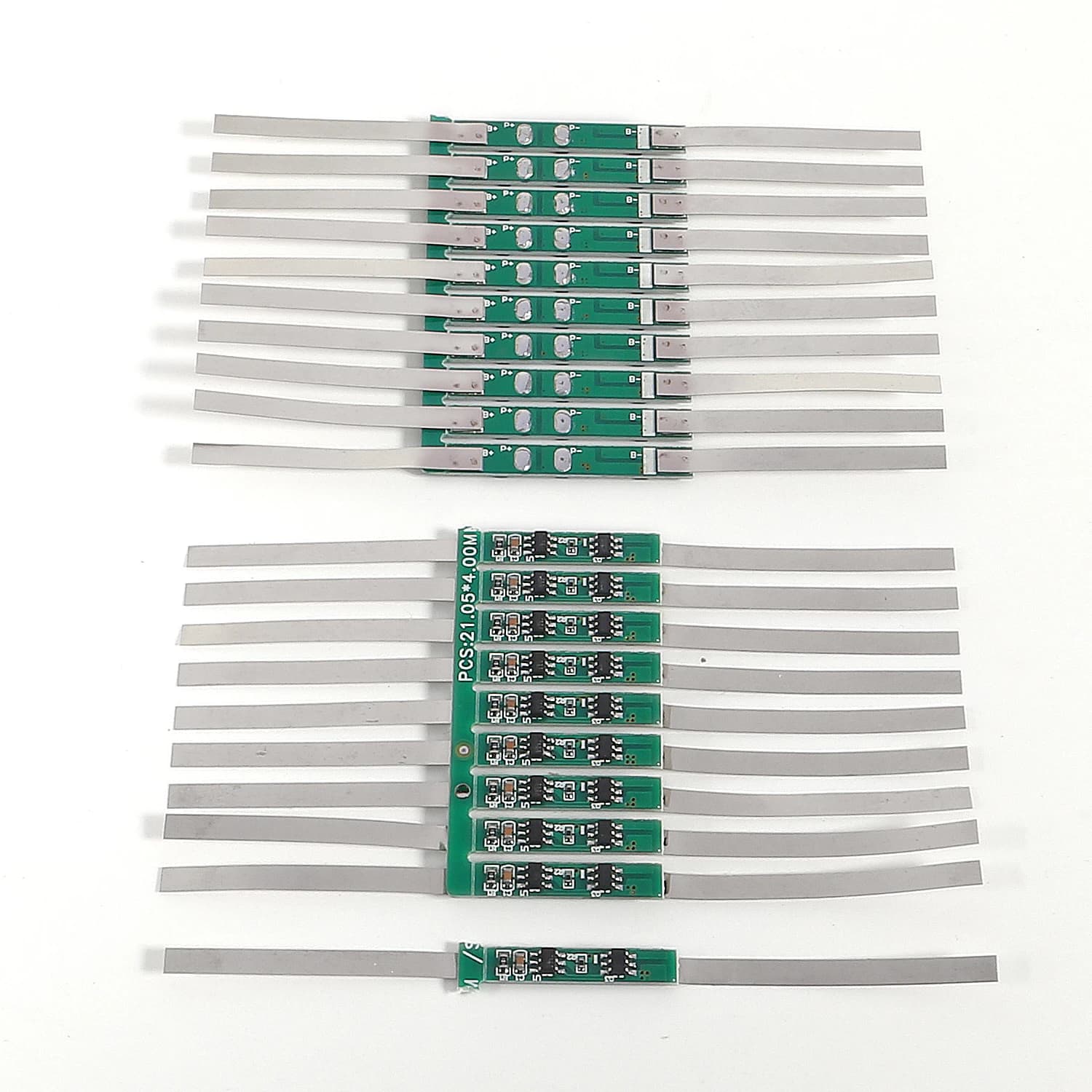 10PCS 1S 3.7V 3A li-ion BMS PCM battery protection card pcm with belt for 18650 li-ion battery