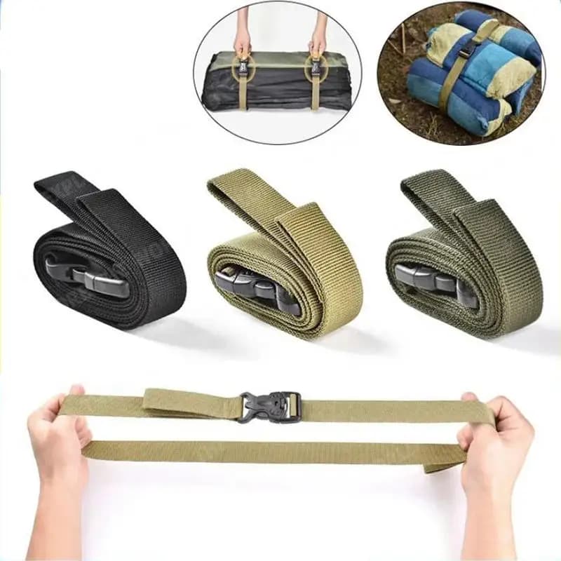 1/2 pezzi cinghie per bagagli per attrezzi da esterno tipo fibbia cinghie per zaino accessori per tende cinghia resistente all'abrasione fascette di fissaggio per corda