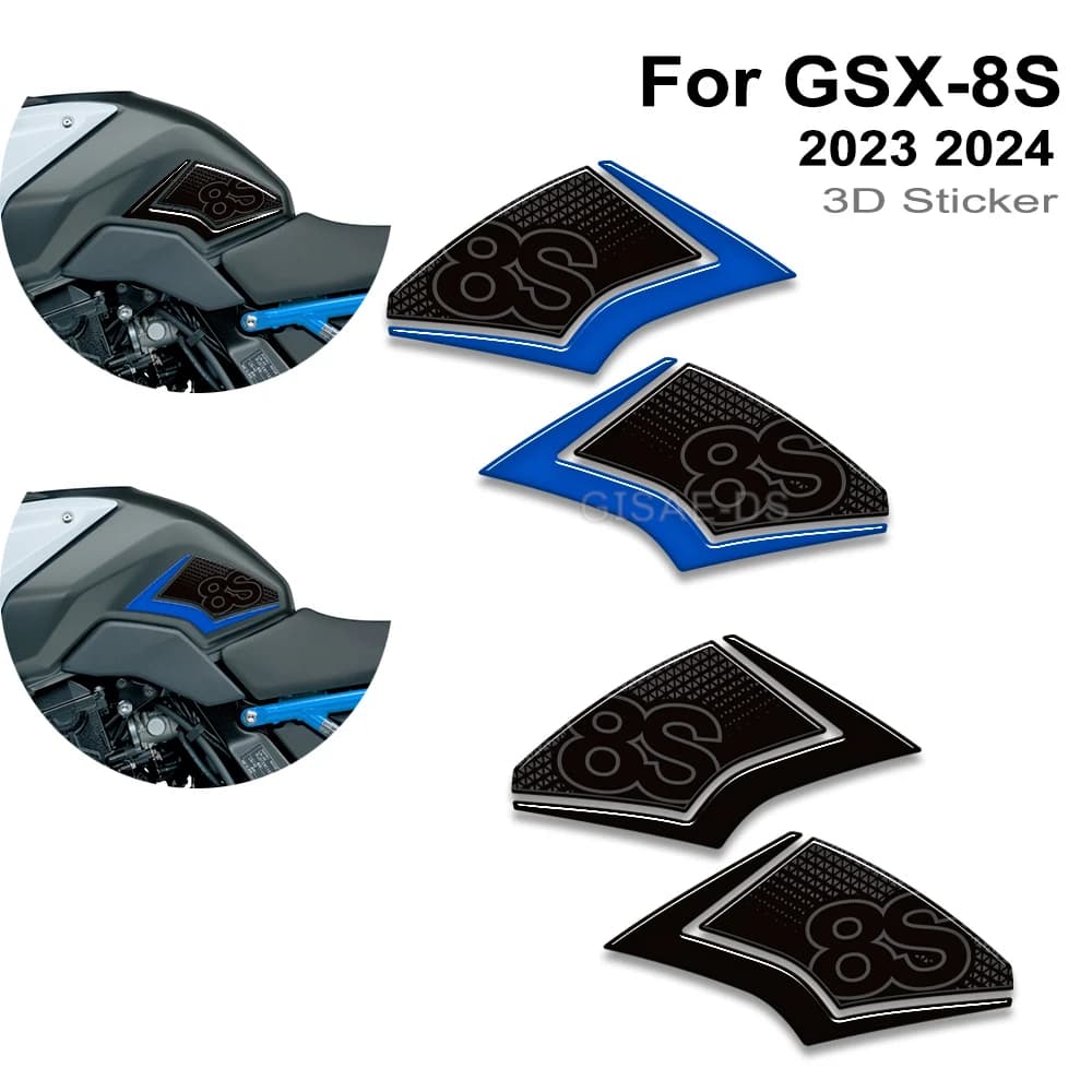 Per Suzuki GSX 8S GSX8S GSX-8S 2023 2024 Accessori Moto Rilievo del Carro Armato di Protezione Della Decalcomania Kit Adesivi